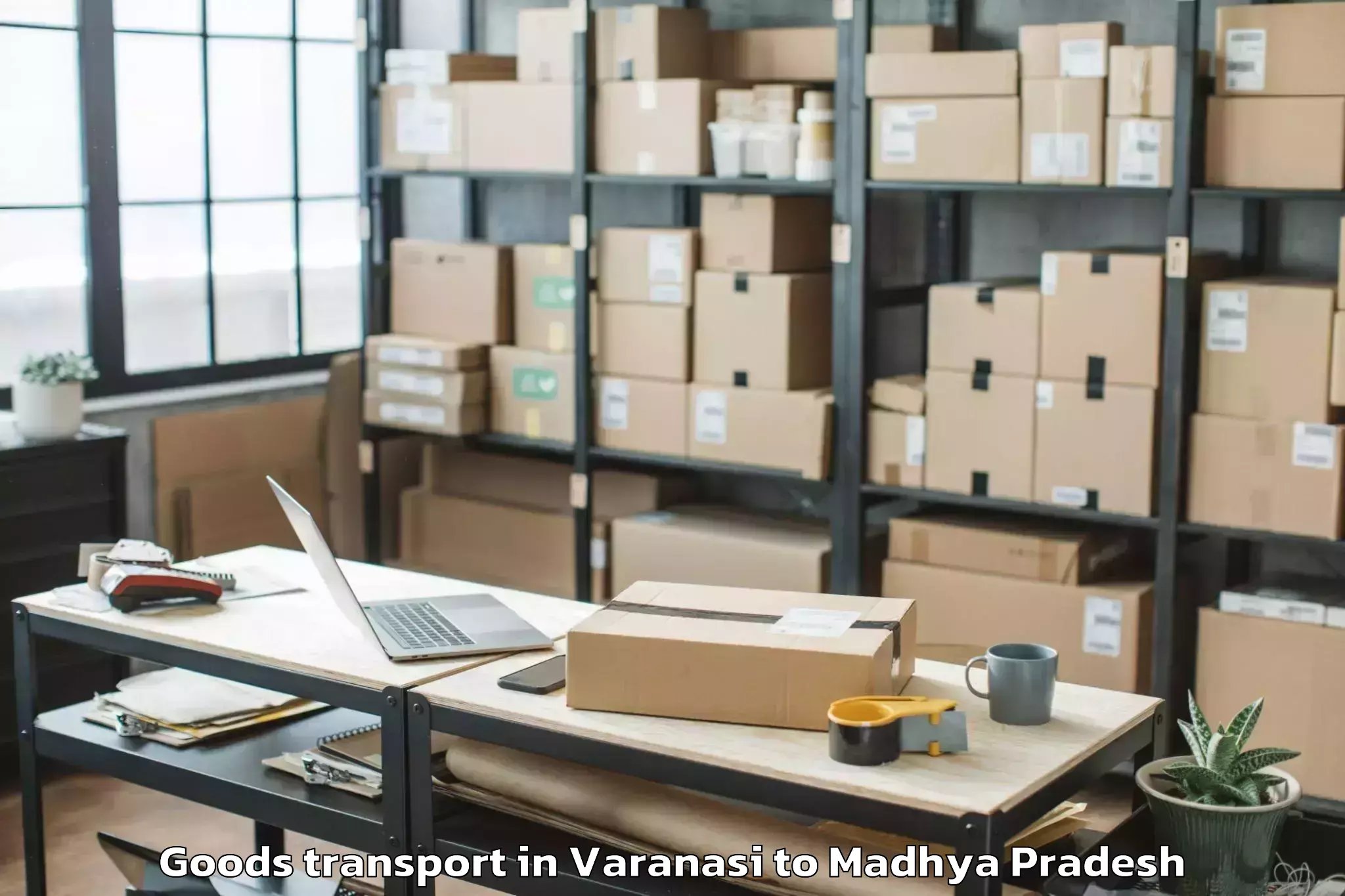 Varanasi to Kannod Goods Transport